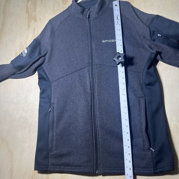 SPYDER Men's Empire Full Zip Fleece Jacket Lined Pockets Gray XL - Picture 7 of 11